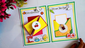 menu card design ll creative menu card for home science prectical ll #13 ll #papercraft