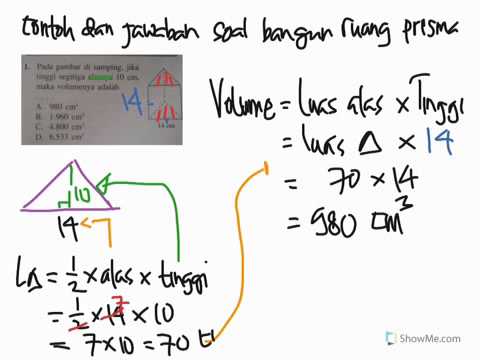 Volume Prisma Segitiga Dimensi Tiga YouTube