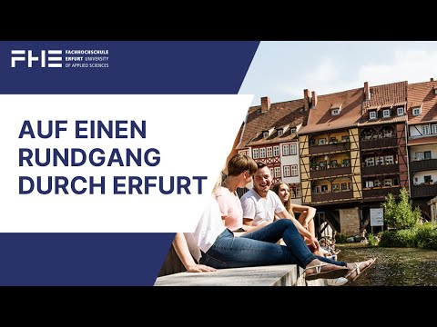 Auf einen Rundgang durch Erfurt mit Studierenden der Fakultät Architektur und Stadtplanung