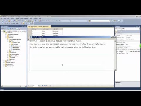 SQL SELECT INDIVIDUAL FIELDS FROM MULTIPLE TABLES