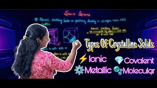 Types of Crystalline Solids|Ionic, Metallic, Covalent & Molecular|Solid State Class 12|NITianChemDuo
