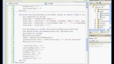 Visual Basic Tutorials DataBase
