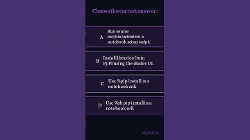 Q5 | Databricks Data Engineer Professional | Databricks Python Packages #databricks