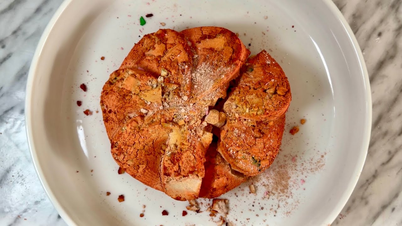 Satisfying Soft and Beautiful Orange Mudpie Crush and Powder Play | Gym Chalk ASMR #relax #sleepaid