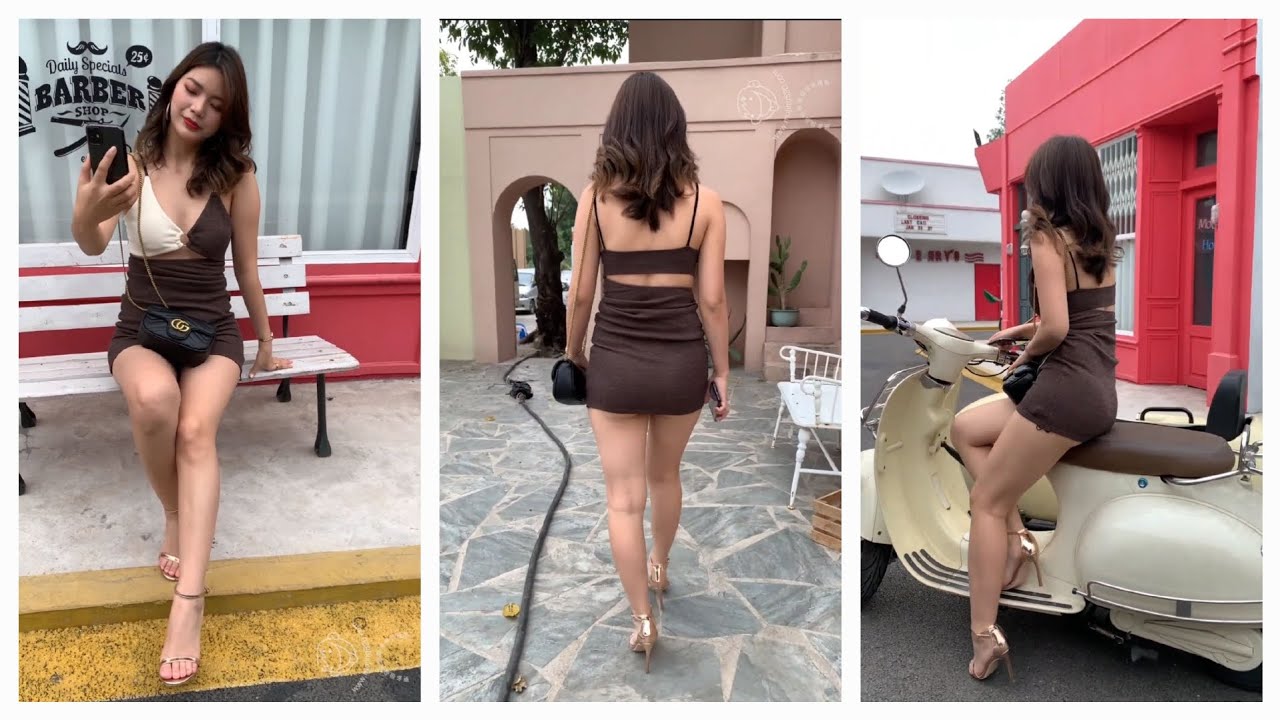 Sweet female model 💓 short dress p2 😍 #hhchannel #hhkhoedang #hhmodels #hhgirlxinh