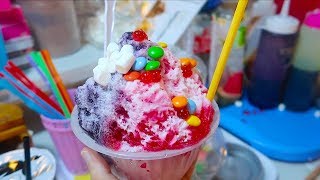 Rainbow Shaved Ice - Bangkok Street Food