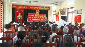 Đoàn đại biểu Quốc hội tỉnh Hà Nam khóa XIV tiếp xúc cử tri