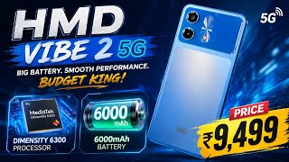 HMD Vibe 2 5G Launched | Unisoc T8200 Processor | 6000Mah Battery | Best Budget 5g Phone