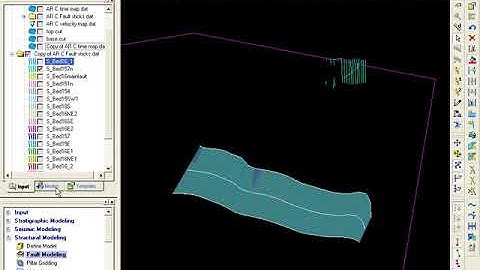 Petrel Schlumberger creat fault pillars and surfaces 7