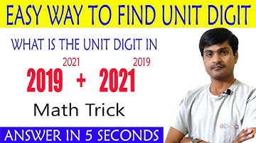 Easy way to find Unit digit  I  Easy Math Trick  I Aptitude Made Easy  I Trick by Ramesh Sir