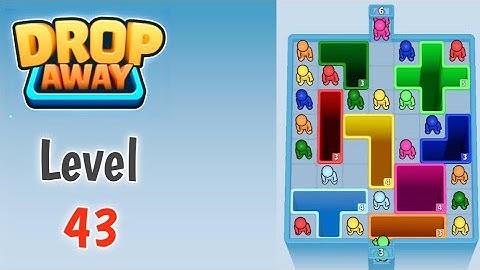Drop away Level 43 solution Gameplay Walkthrough  