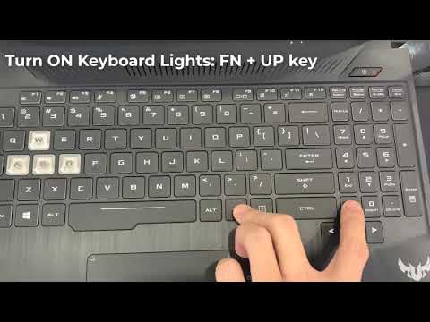 How To Turn On/Off Keyboard Lights On ASUS TUF Gaming Laptop