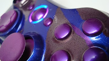 Purple Tiger Camo Custom Xbox 360 Controller by ProModz  (Color Shifting, and Heat Sensitive Paint)