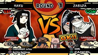 Haku VS Zabuza and Kisame (INSANE) - Naruto Shippuden Ultimate Ninja 4