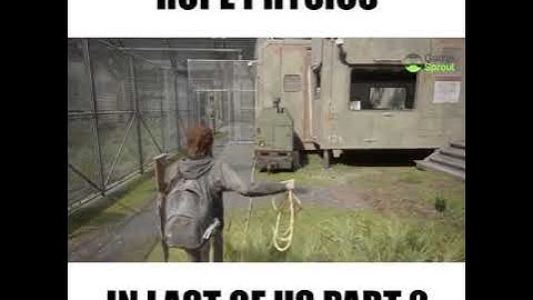 The last of us part:2 rope physics