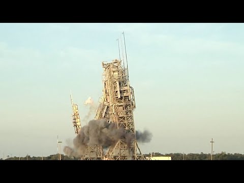 Launch tower demolition