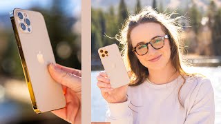GOLD iPhone 12 Pro Unboxing + Camera Test