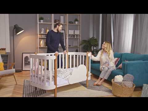 Обзор детской кроватки-трансформера Happy Baby Mommy Lux | Mothercare Russia