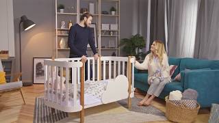 Обзор детской кроватки-трансформера Happy Baby Mommy Lux | Mothercare Russia