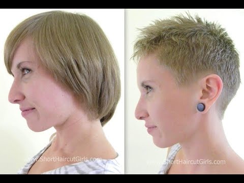 short gamine pixie makeover wwwshorthaircutgirls  youtube