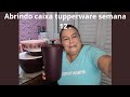 Abrindo caixa tupperware semana  12 última semana do vitrine  03 de 2025😍.
