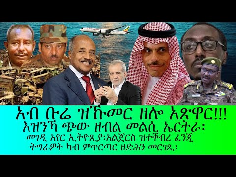 አብ ቡሬ ዝኹመር ዝሎ አጽዋር እዝንኻ ጭው ዘብል መልሲ ኤርትራ መገዲ አየር ኢትዮጺያ 5 8 2025