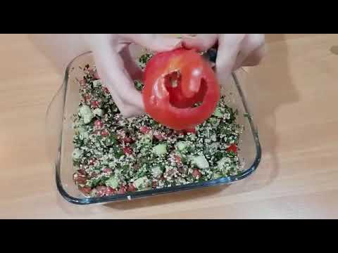 تصویری: نحوه تزیین سالاد با گوجه فرنگی