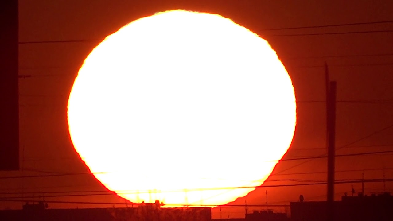 Солнце в 2020 году. Солнце встаёт над городом Ленина.