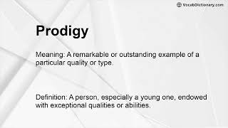 Prodigy Meaning