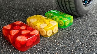 Funny Crushing Experiment Jelly vs Car! Crushing Crunchy, Soft Things with Car! 💦