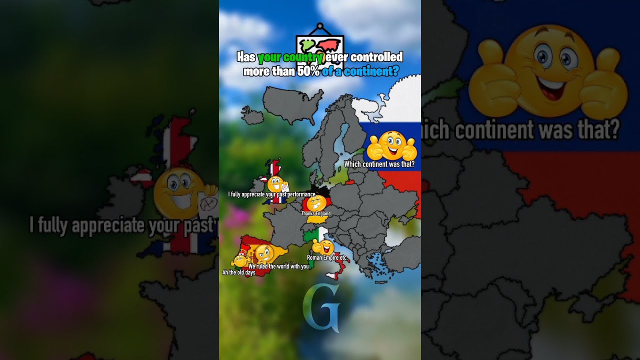 Has Your Country Ever Controlled More Than 50 Of A Continent Europe Usa Mapping