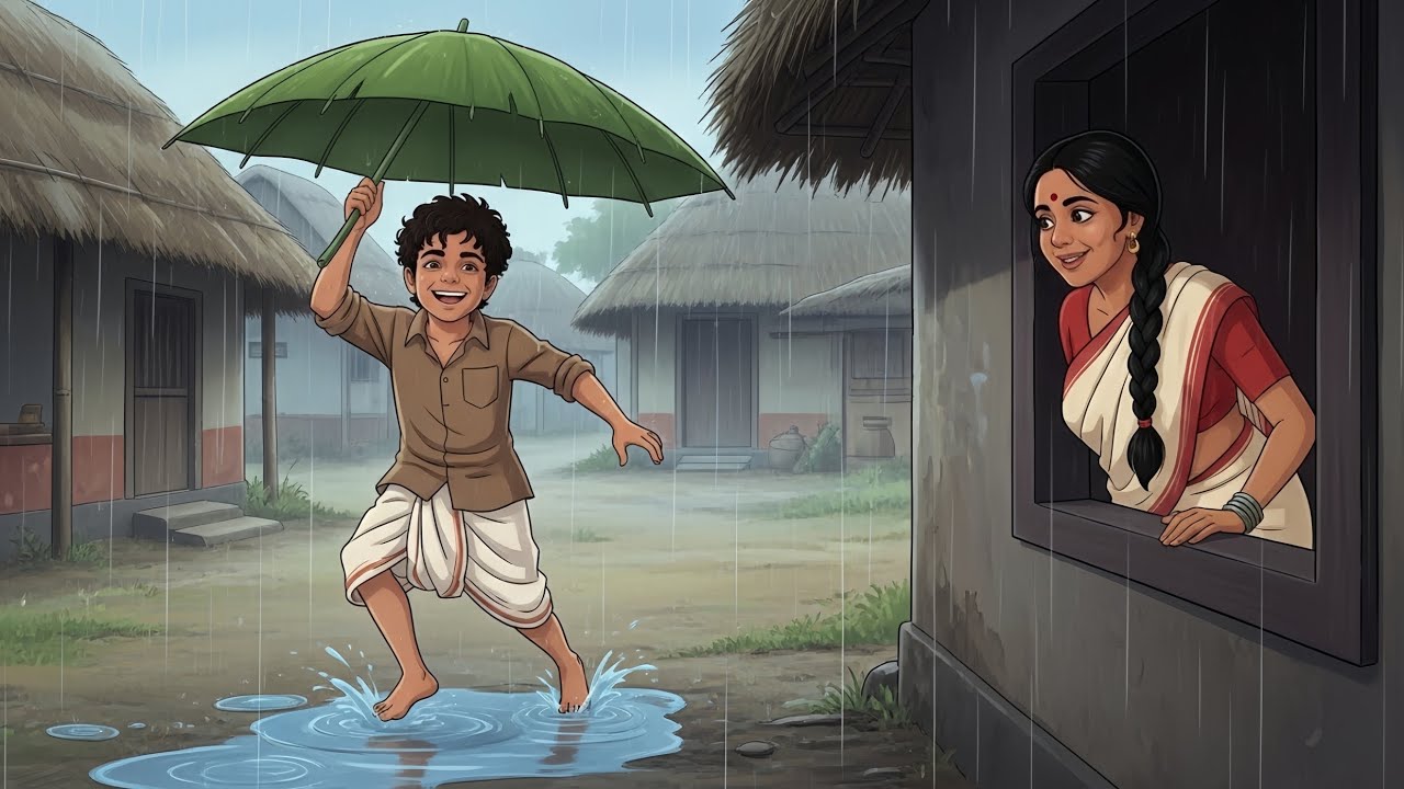 Golden Courtyard Routine | Peaceful Village Family Life | Cozy & Calm Moments