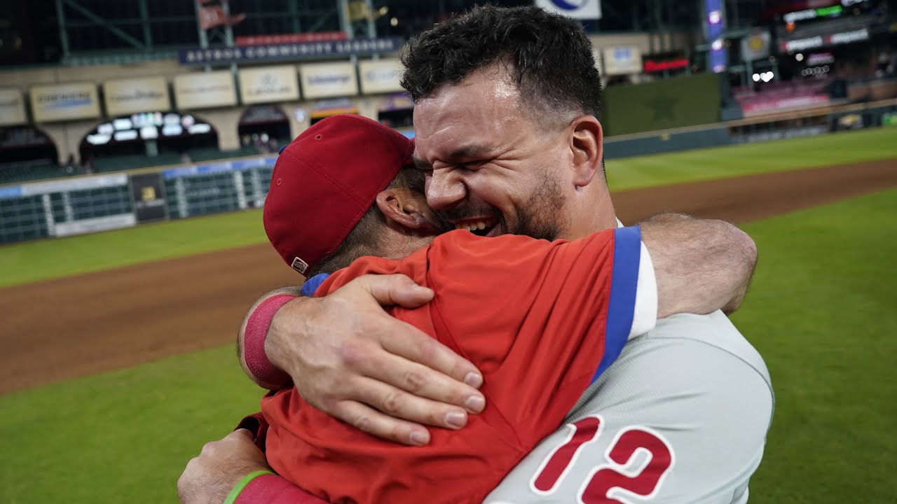 Phillies down Astros for 1st playoff berth since 2011