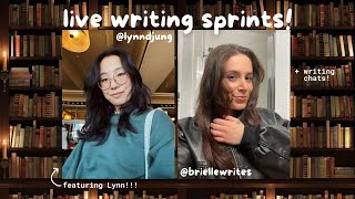 writing sprints livestream with @lynndjung! 🤍 lets chat about our wips | monday, may 6