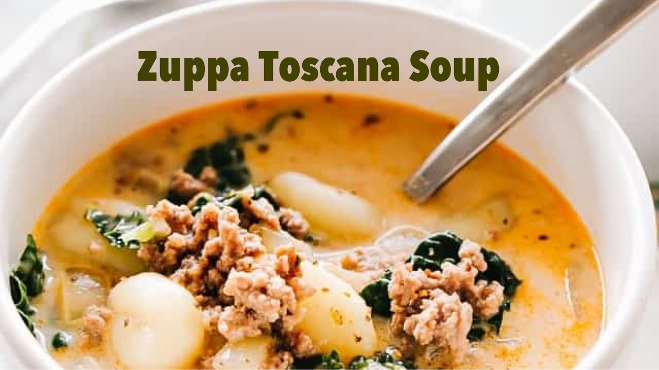 Zuppa Toscana Soup Olive Garden Copy Cat Recipe Youtube