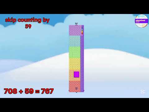 Unlock! numberblocks skip counting 59|repeated addition @Educationalcorner110 #numberblocks