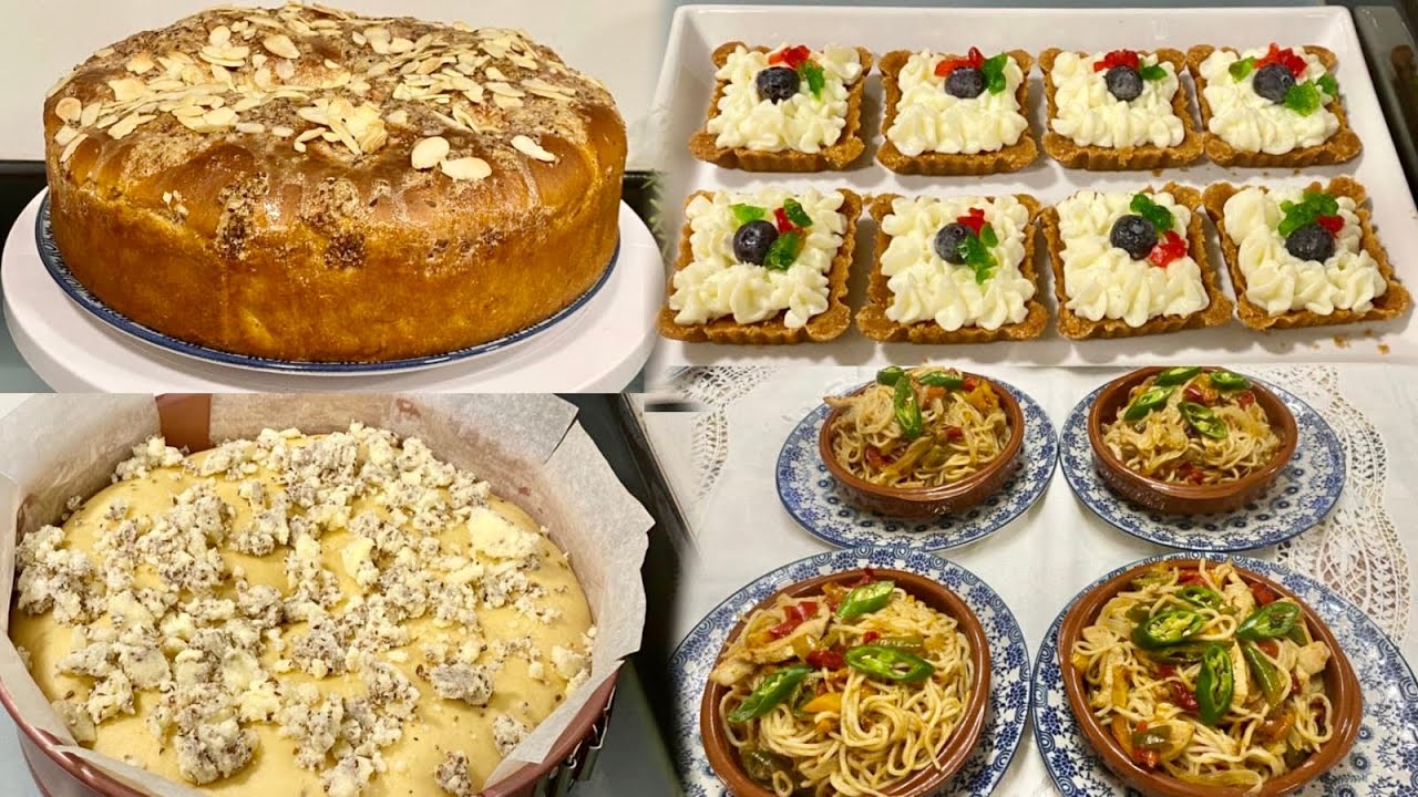 جمعت ليكم كوتي وعشاء كولشي ساهل ماهل 👌نودلز 😋كيكة المانية 😉ميني تارتوليت بدون فرن ياسلام 👌