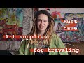 Art Supplies For Traveling || Must Have While Creating On The Go