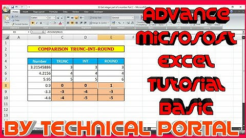 What is the difference between Truncate and Round function in Microsoft Excel #TECHNICAL_PORTAL