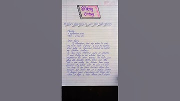 Diary entry kaise likhte hain l diary entry ka format l diary entry class 9,10,11,12 l #shorts #like