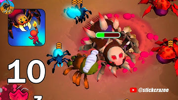 The Spider Nest: Eat the World - Gameplay Walkthrough Part 10 (IOS,Android) | Stick Crazee