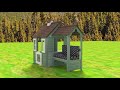 Wooden Playhouse with Bench by Sportspower Wooden Playhouse with Bench by Sportspower