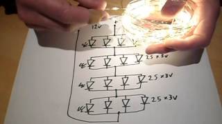 lights led string wire wiring diagram fairy analysis solar