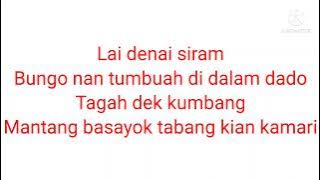 Lirik Lagu Minang ❤️ Balulua Tangih Ka Dado❤️2022