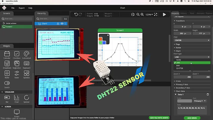 [ESP32 + LVGL] How to display graph on TFT LCD ?