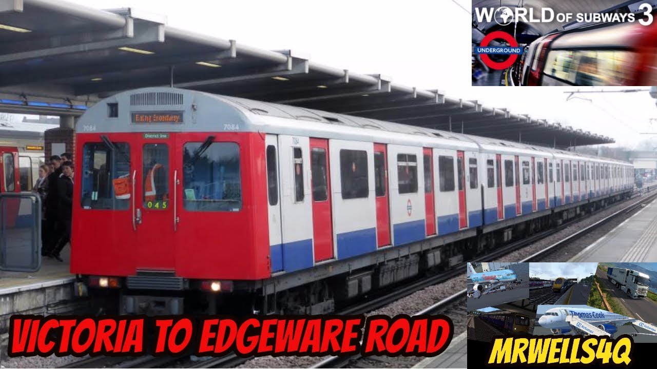 [World of Subways 3] Victoria to Edgeware Road (LU Circle Line) - YouTube