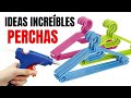 3 ideas creativas reciclando ganchos o perchas| reutiliza y decora