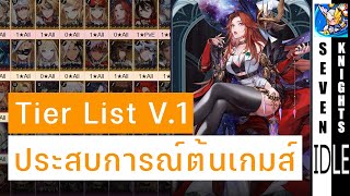 Tier List by AA Version 1 จากประสบการณ์ 10 วันแรก | Seven Knights Idle Adventure