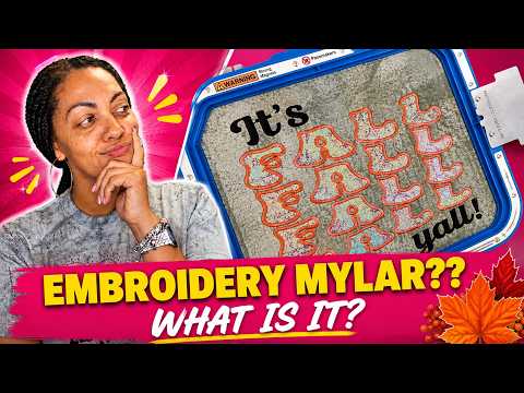 Sketch Stitch Embroidery On Mylar | Beginner Tutorial