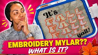 Sketch Stitch Embroidery On Mylar | Beginner Tutorial